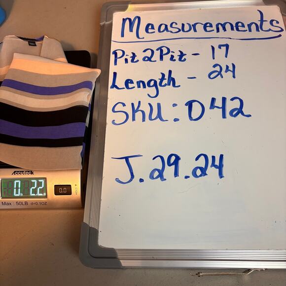 Cabi Underline Multicolor Colorblock Striped Tank X-Small V-Neck Coastal Cottage - Picture 6 of 6